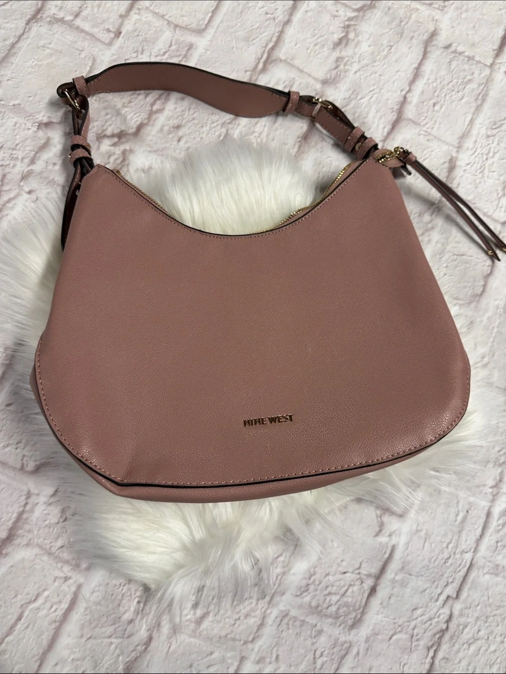 Nine West Dusty Rose Shoulder Hobo Bag